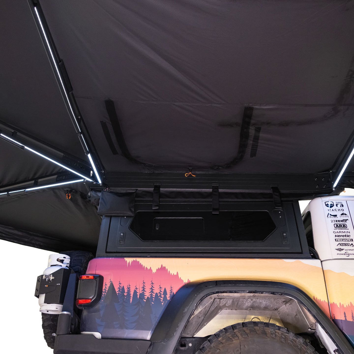 23Zero Onyx 270 Awning - 6 Arm Right + Bracket Kit 2 - 230AW270OXR-BK2