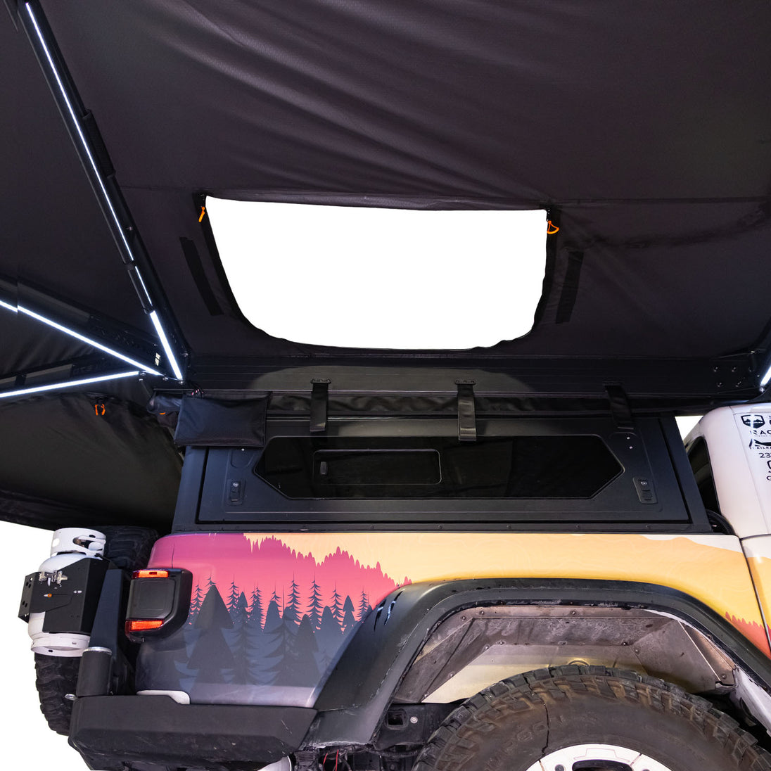 23Zero Onyx 270 Awning - 6 Arm Right + Bracket Kit 2 - 230AW270OXR-BK2