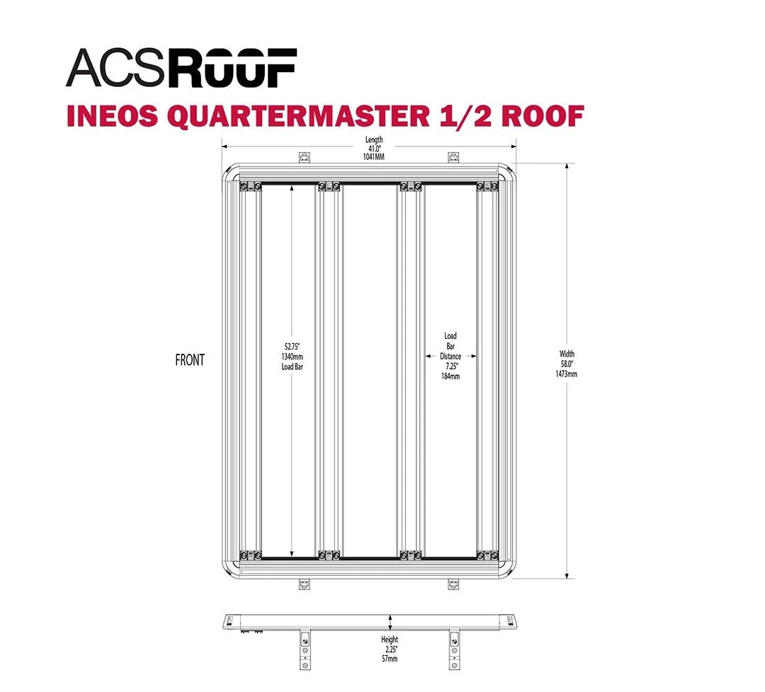 Leitner Designs INEOS QUARTERMASTER - ACS ROOF HALF RACK 2024+ - Image 7