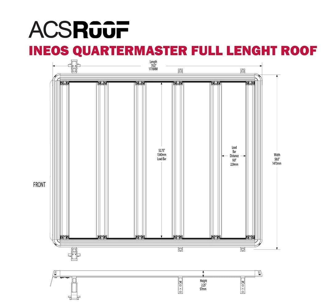 Leitner Designs INEOS QUARTERMASTER - ACS ROOF FULL LENGTH RACK 2024+ - Image 7
