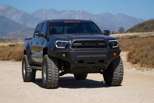 Body Armor 4x4 Toyota Tacoma Pro Series Front Winch Bumper (2005-2015) - Image 6