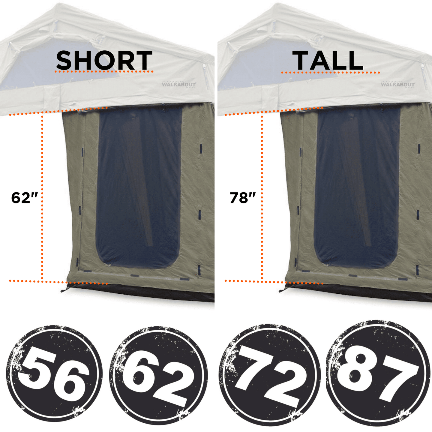 23Zero Walkabout 87 2.0 +BB+GL+ST+WL + Tall Annex - 230WA8720-TA