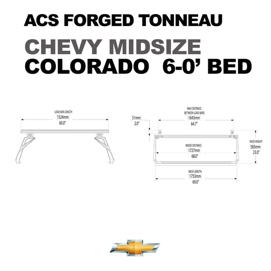 Leitner Designs ACS FORGED TONNEAU - RACK ONLY - Chevrolet - Image 8