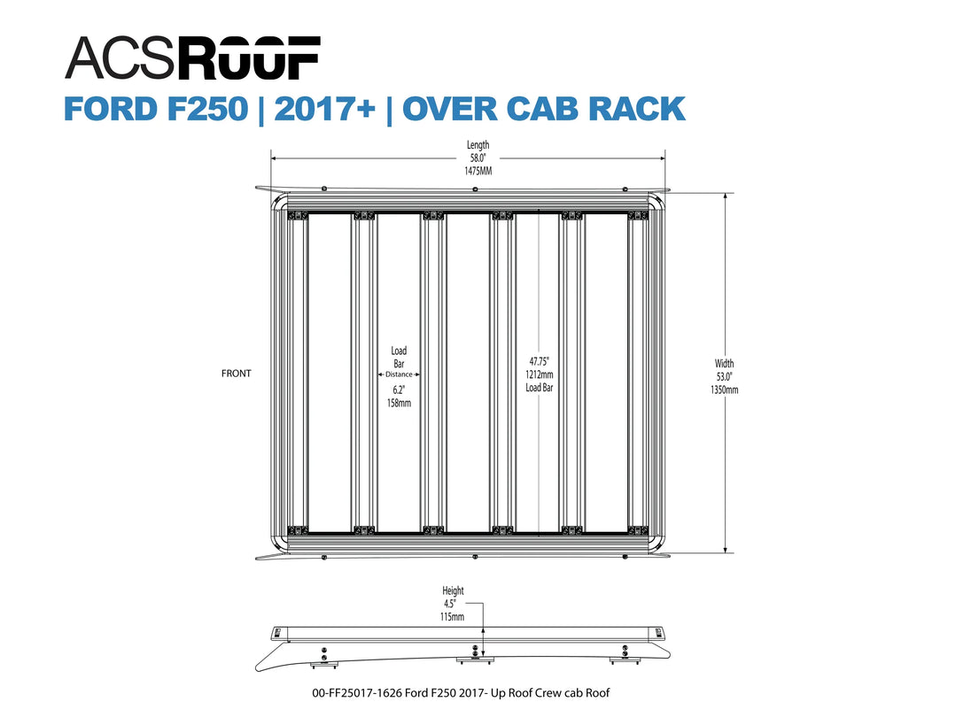 Leitner Designs ACS ROOF | Over Cab Platform Rack for FORD SUPERDUTY - Image 11