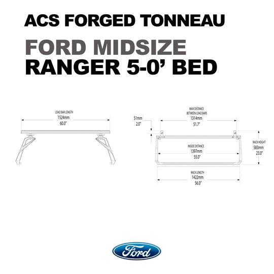 Leitner Designs ACS FORGED TONNEAU - RACK ONLY - Ford - Image 7