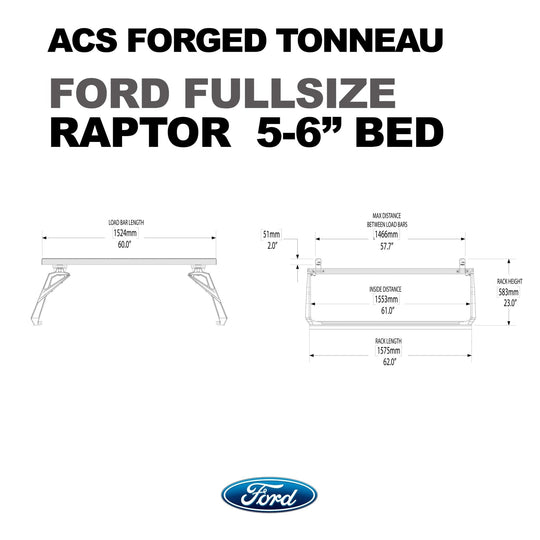 Leitner Designs ACS FORGED TONNEAU - RACK ONLY - Ford - Image 10