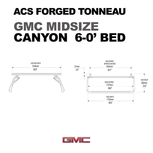 Leitner Designs ACS FORGED TONNEAU - RACK ONLY - GMC - Image 8