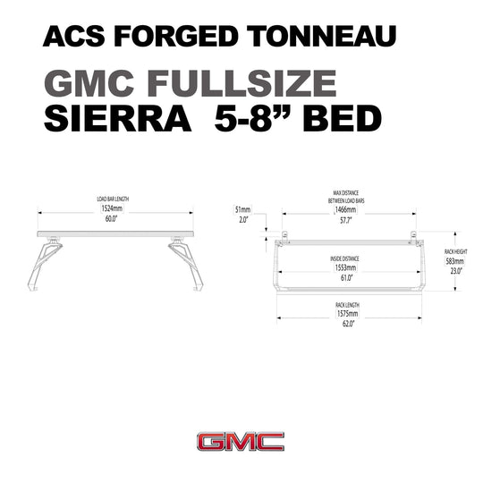 Leitner Designs ACS FORGED TONNEAU - RACK ONLY - GMC - Image 9