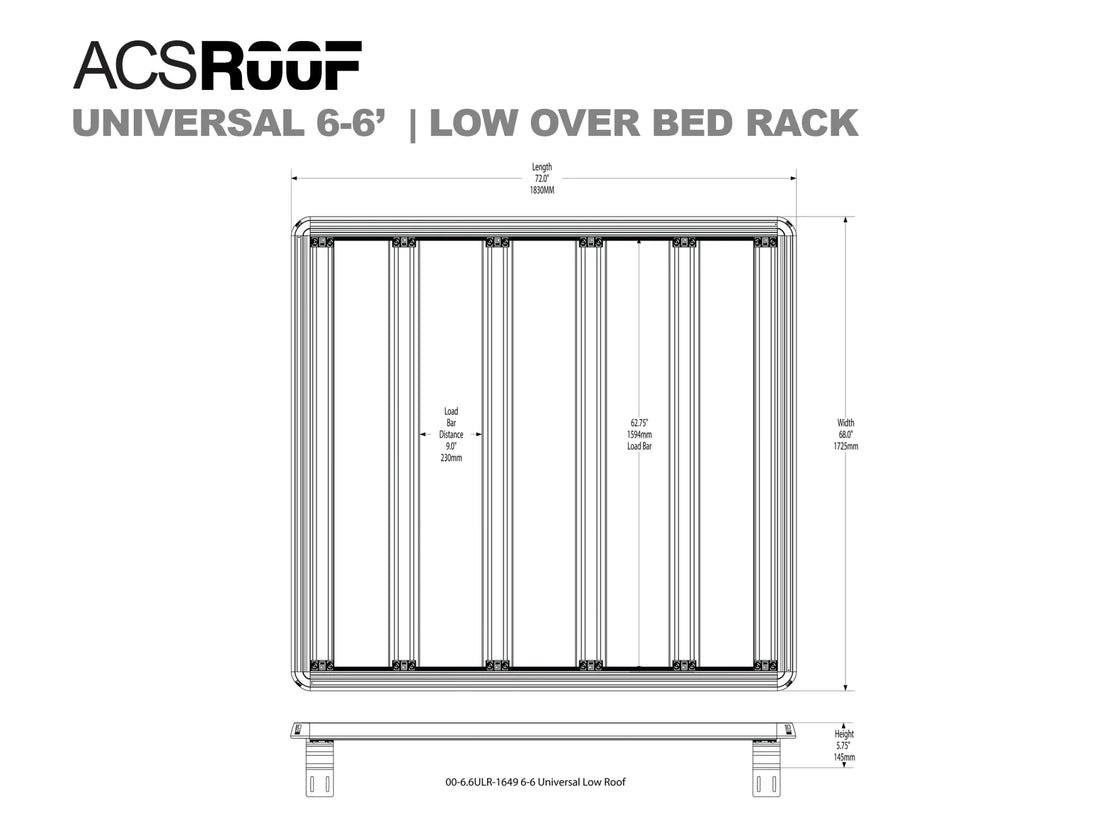 Leitner Designs ACS ROOF | Universal Over Truck Bed Low Platform Rack - Image 13
