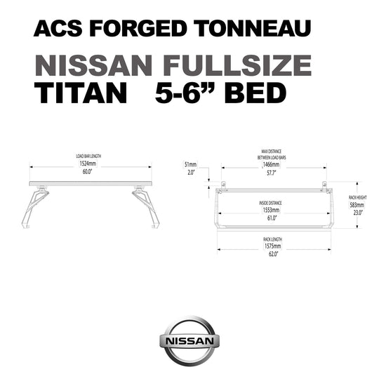 Leitner Designs ACS FORGED TONNEAU - RACK ONLY - Nissan - Image 9