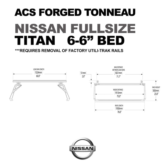 Leitner Designs ACS FORGED TONNEAU - RACK ONLY - Nissan - Image 10