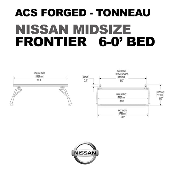 Leitner Designs ACS FORGED TONNEAU - RACK ONLY - Nissan - Image 8