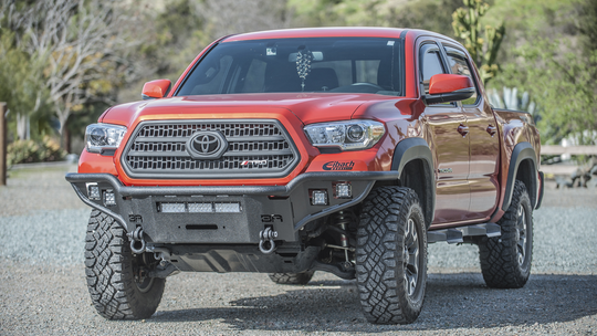 Body Armor 4x4 Toyota Tacoma Desert Series Front Winch Bumper (2016-2023) - Image 2