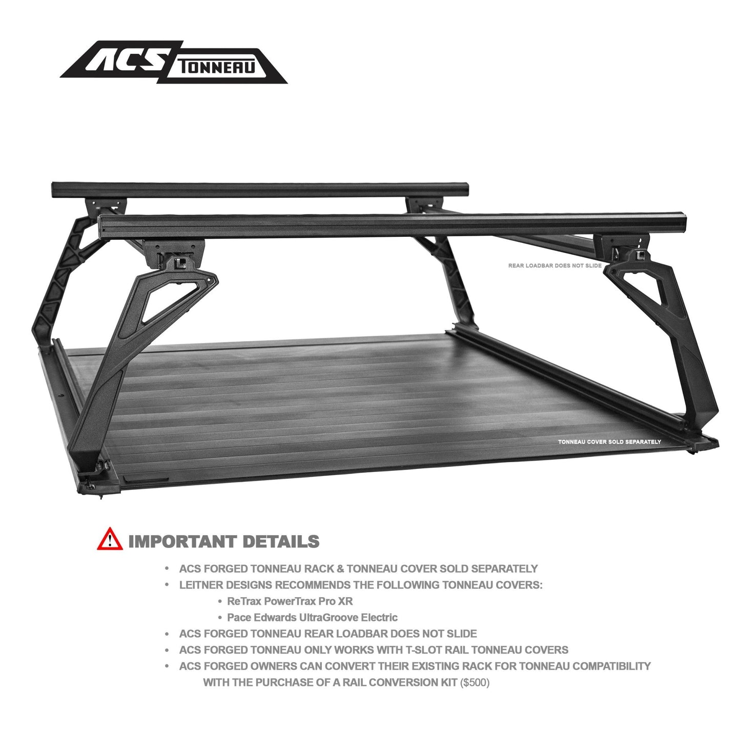 Leitner Designs ACS FORGED TONNEAU - RACK ONLY - Chevrolet - Image 3