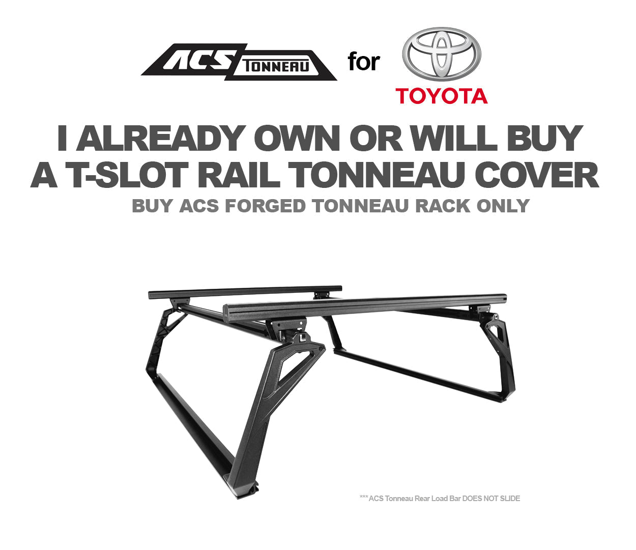 Leitner Designs ACS FORGED TONNEAU - RACK ONLY - Toyota - Image 1
