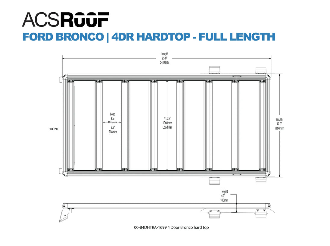 Leitner Designs ACS ROOF | Over Cab Platform Rack for FORD BRONCO - Image 11