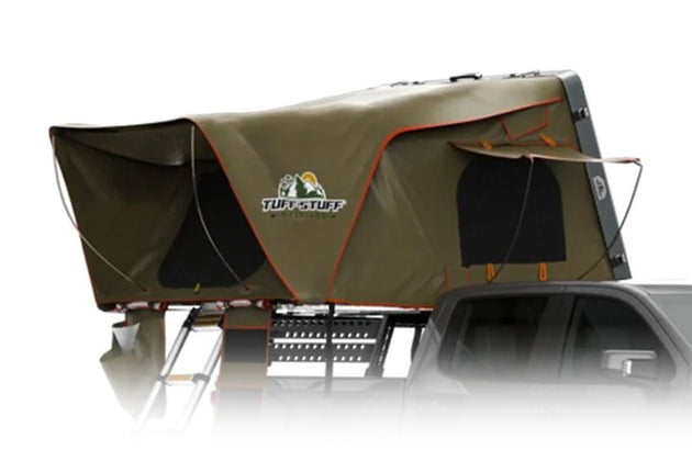 Tuff Stuff Overland Alpha Hard Top Side-Open Tent, Gray, 4-person - Image 1