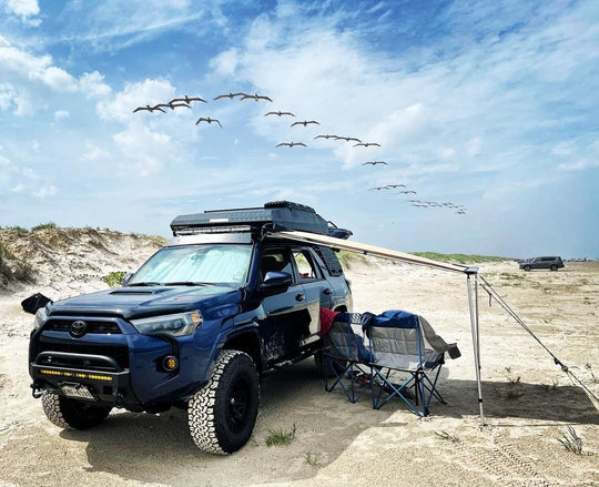 Tuff Stuff Overland Stealth Black Ops Aluminum Shell Roof Top Tent, Black - Image 19