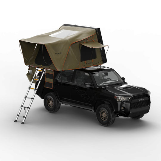 Tuff Stuff Overland Stealth Black Ops Aluminum Shell Roof Top Tent, Black - Image 3