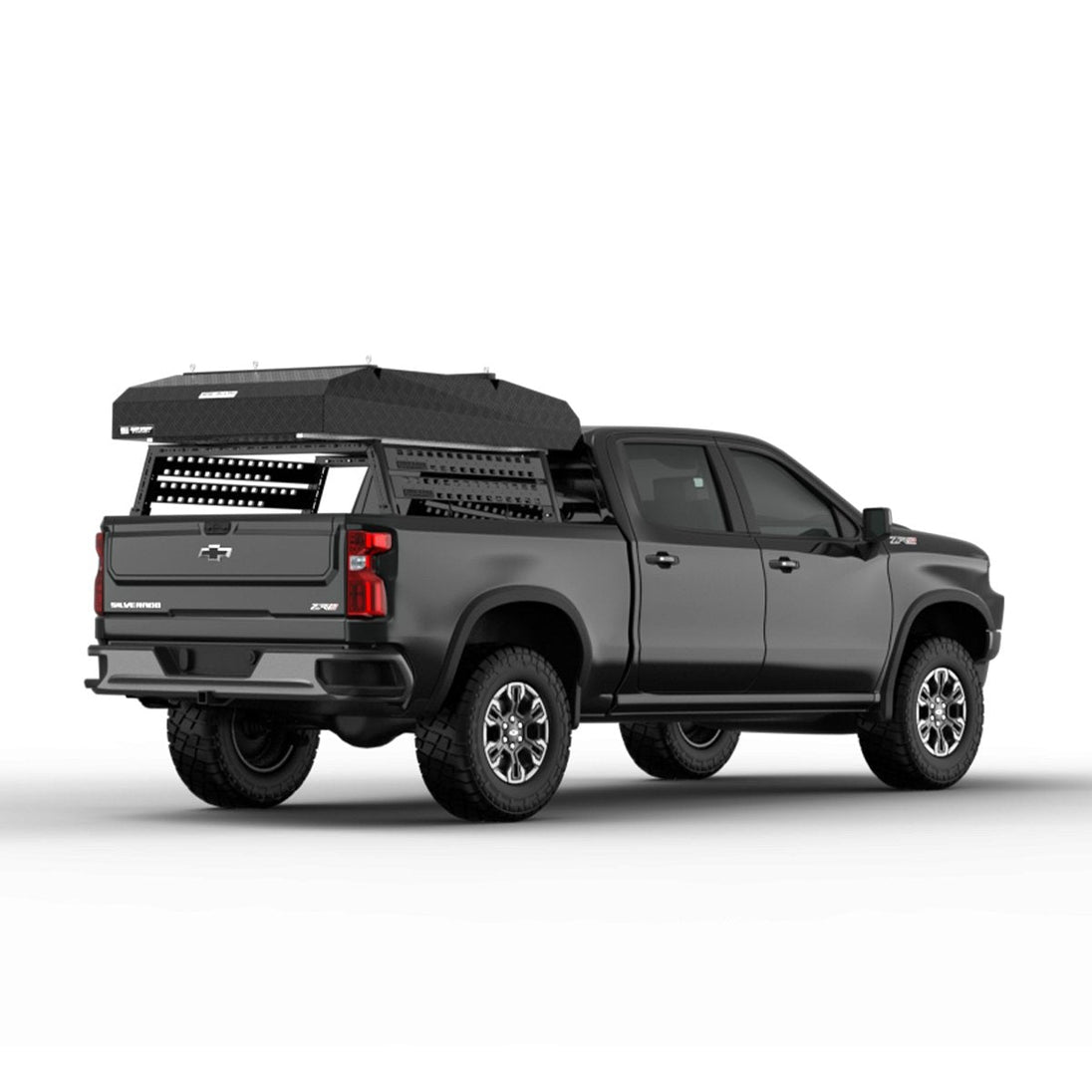 Tuff Stuff Overland Stealth Black Ops Aluminum Shell Roof Top Tent, Black - Image 6