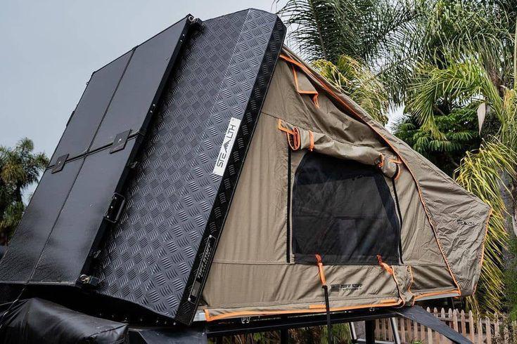 Tuff Stuff Overland Stealth Black Ops Aluminum Shell Roof Top Tent, Black - Image 22